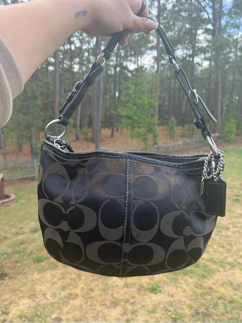 Coach Signature Soho Hobo Shoulder Bag